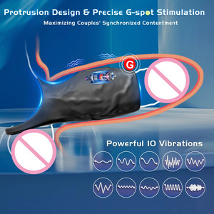 Anneau de pénis vibrant pour pénis manchon portable pour anneau de pénis vibrateur retarder l'éjaculation testicules G Spot stimuler les jouets sexuels pour hommes - Product Image 2