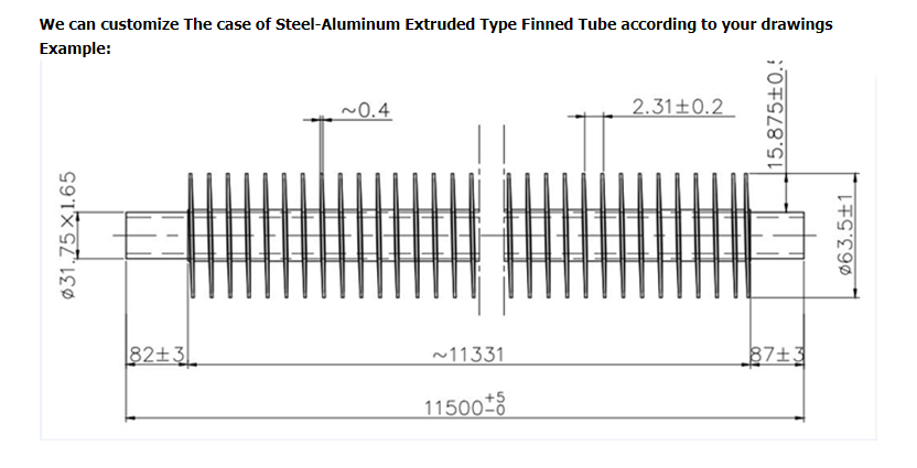 ASME SB163 N04400 G Type Embedded Extruded Fin Tube Heat Exchanger Tube AL1060 Heat Exchanger Boiler Condenser Cooler