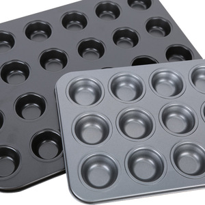 Mini Muffin Pan 12 Cavity Non Stick Cake Mold Reusable Baking Dish For Cupcakes Pudding - Product Image 1