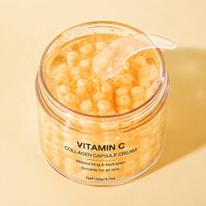 Crema in Capsule con Vitamina C Profonda per Uso Diurno, Gel Idratante Illuminante per una Luminosità Dorata e Pelle dall'Aspetto Rassodato - Product Image 1