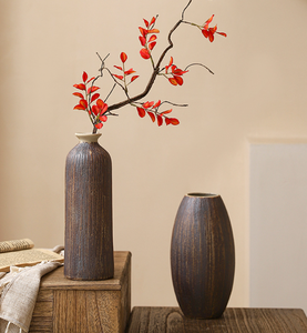 Jarrón de cerámica retro <span class=keywords><strong>con</strong></span> flores <span class=keywords><strong>secas</strong></span>, macetas de arcilla, decoración, <span class=keywords><strong>jarrones</strong></span> de cerámica <span class=keywords><strong>con</strong></span> flores <span class=keywords><strong>secas</strong></span>, <span class=keywords><strong>jarrones</strong></span> creativos - Product Image 4