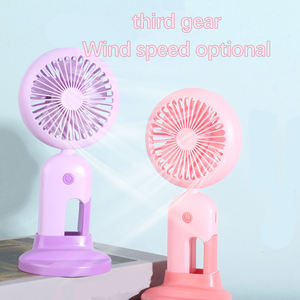 Kipas portabel Mini USB kipas genggam isi ulang 3 kecepatan hadiah tangan pribadi untuk perjalanan Makeup bulu mata anak perempuan wanita - Product Image 2
