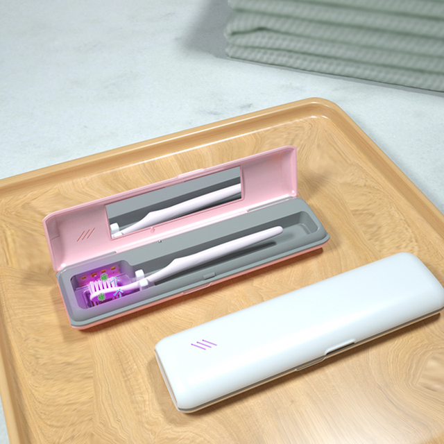 Portable Travel Electric UV Light Disinfection Toothbrush case for Manual Toothbrushes