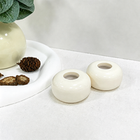 Flacon diffuseur de parfum en verre dépoli vert de luxe, vide, pour huiles essentielles, décoration d'intérieur, avec bouchon
