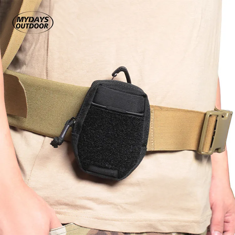 Mydays Outdoor Molle tragbare Geldbörse kleiner Münzschlüssel Mini-Hängegeräte Aufbewahrung Taillenbeutel taktische Geldbörse mit mehreren Taschen