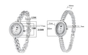 925 argento originale taglio brillante diamante Test passato D colore vvvs1 Moissanite 30M resistenza all'acqua orologio al quarzo 16cm/18cm - Product Image 3