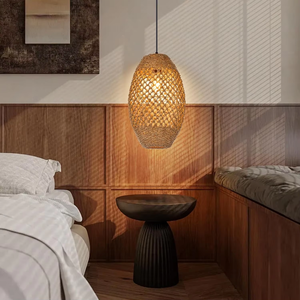 Seagrass Lustre Rotin Osier Suspension Lampe À La Main Suspendu <span class=keywords><strong>Abat</strong></span>-<span class=keywords><strong>Jour</strong></span> Plafonnier Luminaire pour Salle À Manger Chambre <span class=keywords><strong>Cuisine</strong></span> - Product Image 5