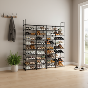 10 Tier Stackable <b>Shoe</b> <b>Rack</b> Storage Organizer For 80 Pairs Home Entryway <b>Foldable</b> Modern Minimalist Design - Product Image 2