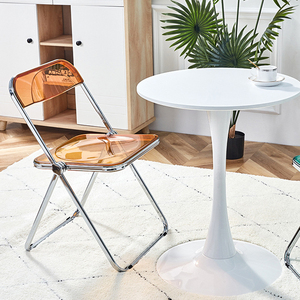 Chaises pliantes <span class=keywords><strong>de</strong></span> luxe en plastique, siège extérieur, <span class=keywords><strong>Restaurant</strong></span> hôtel, salle à manger, mariage, chromé acrylique, jardin - Product Image 6