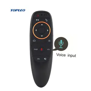 G10 intelligent one key open google voice assistant universal voice remote air mouse control