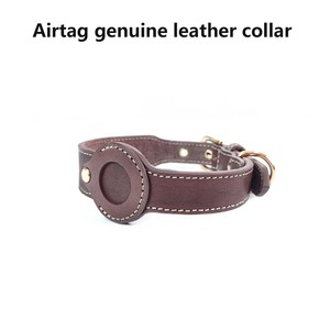 Vendita calda di lusso in vera pelle collare per cani con protezione regolabile per etichette d'aria pesante e traspirante per i levrieri - Product Image 6