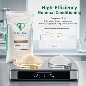 Farmjewel Premiscela Composta per Ruminanti Antiacida L-lisina Regolatore di Acidità Prevenzione Acidosi Stabilizzazione del pH del Rumine Grado Alimentare - Product Image 3