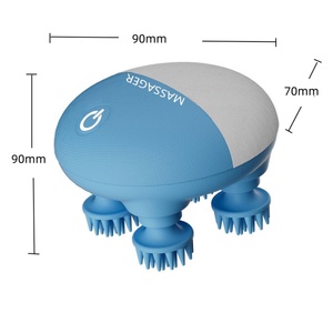 Nouveau masseur de tête personnalisé avec logo, dispositif de relaxation du cuir chevelu, masseur de tête imperméable, machine de massage du cuir chevelu à lumière rouge - Product Image 2