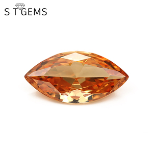 Synthétique en zircon cubique, pierres CZ amples pour les bijoux, haute qualité, <span class=keywords><strong>jaune</strong></span>, violet, Orange, vert, vente en gros - Product Image 4