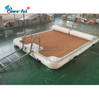 Île flottante gonflable pour yacht, quai gonflable flottant, stationnement pour jet ski