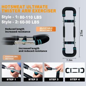 Nhà Máy Tùy Chỉnh Điện Twister Thanh Twister Cánh Tay Huấn Luyện Viên Cánh Tay Exerciser Có Thể Điều Chỉnh Cẳng Tay Strengthener Saker Twister Cánh Tay Huấn Luyện Viên - Product Image 5