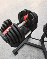 Haltère garanti de belle qualité pour la maison Haltères enduites de caoutchouc réglables de 40 kg Haltère de musculation réglable