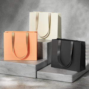 Bolsa de Regalo Ecológica con Asas de Cinta Reciclada, Bolsas de Papel para Empaque de Ropa para Mujer, Bolsa de Compras con Logotipo Impreso para Boutique - Product Image 1