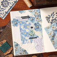 20 Lembar/Paket Kertas Kerajinan Seri Time-Worn Charms Bergaya Retro untuk Latar Belakang Dekoratif Jurnal DIY