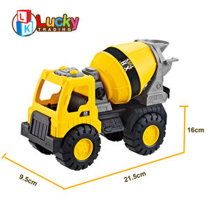 Truk Konstruksi Teknik Plastik, Kendaraan Pantai Geser, Permainan Luar Ruangan, Truk Pengaduk Semen Geser - Product Image 3