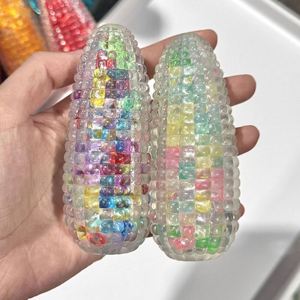 Wholesale Colorful TPR Maltose Glitter Corn <b>Squishy</b> Ball Stress Relieve <b>Squishy</b> Squeeze Toys Party Favors Gifts for Kids - Product Image 1