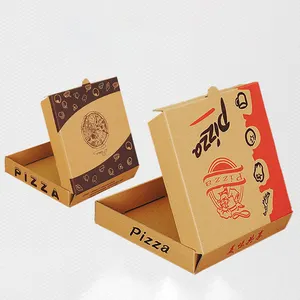 고품질 사용자 정의 로고 인쇄 3 6 9 12 16 18 28 32 36 인치 종이 골판지 피자 상자 포장 제품 사용자 정의 디자인