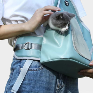 Reflective Pet <strong>Carrier</strong> <strong>Sling</strong> -Breathable Foldable Shoulder Chest Bag for <strong>Puppy</strong> Kitten Small Dogs Cats, Outdoor Walking - Product Image 5