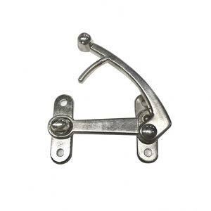 WEKIS Silver Anti-Theft Latch Buckle Zinc Alloy Safety Buckle Door <b>Lock</b> Buckle - Product Image 3