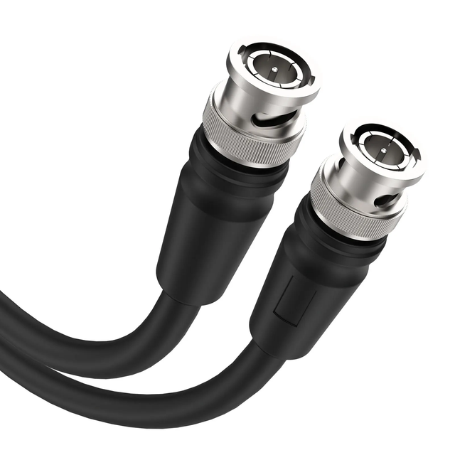 12G 4K Male BNC Male Coaxial Cable 75 Ohm RG59 Video Cable 4K60Hz 8K CCTV 6/10ft 5/10/15/20/30/50m for Speaker