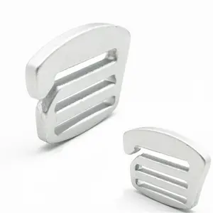 Hebillas de correas de ganchos G de aluminio y Metal grueso, hebillas de liberación rápida fuertes para correas de mochila (plata), 25mm /1''