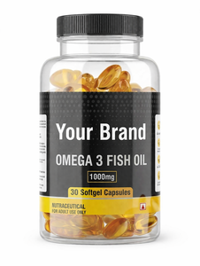 Capsules d'huile de poisson oméga 3 1000 mg Complément alimentaire 30 capsules molles Utilisation pour adultes - Product Image 3