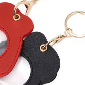 Cut PU Leather Shoe Shaped Coin <b>Key</b> <b>Chain</b> with Lucky Coin Case Storage Embossed Design Durable & Soft High Quality - Product Image 3