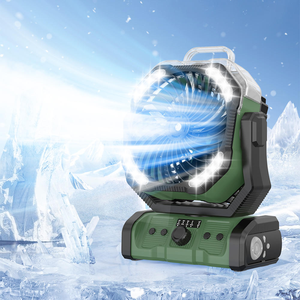 Ventilateur portable 20000 mAh avec fonction de brumisation, double moteur, télécommande, pour <span class=keywords><strong>camping</strong></span>, voiture et usage domestique, <span class=keywords><strong>batterie</strong></span> en plastique - Product Image 5