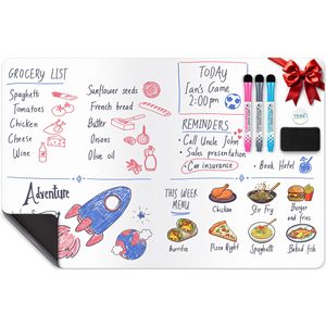 Tableau blanc effaçable à sec sur mesure extra-large, aimants réutilisables pour réfrigérateur, outils de cuisine, surfaces métalliques, promotionnel pour le bureau - Product Image 2