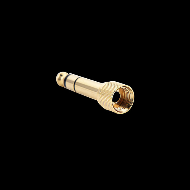 Gold-plated 6.35mm Male 3.5mm Female Audio Adapter Plug Stereo Earphone Headphone Jack Aux Connector DC Output for Laptop Camera
