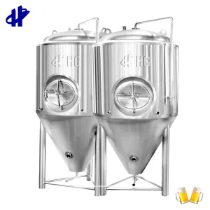 Tipos de processamento de bebidas carbonados e fermentação de equipamentos de processamento de fermentação cônica de aço inoxidável