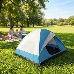 Wholesale Double Steel <b>Children</b> Play Camping <b>Tent</b> Safe Mesh Pop Factory Low MOQ Custom Cartoon Print Backyard Birthday Party - Product Image 2