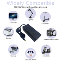 Alimentation électrique AC DC 48V 3A, adaptateur chargeur 150W 36V 54V 52V 24V 30V