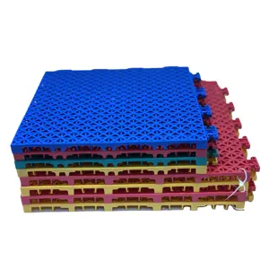 Factory price Best Waterproof Interlocking sport floor tile Outdoor Sports Tile Basketball Court Flooring