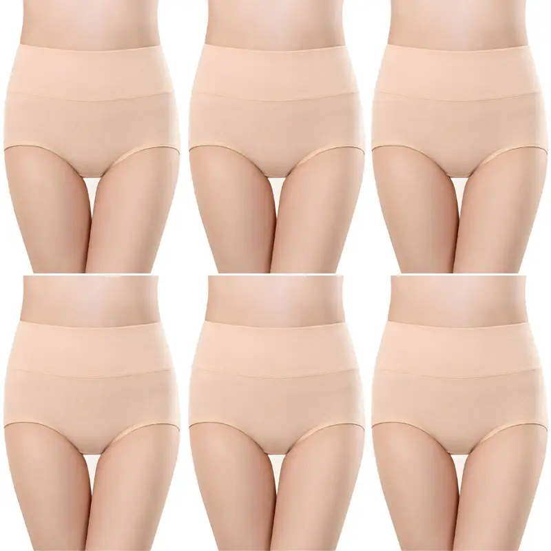 Women's Cotton Underwear Plus Size Women's Seamless Panties 3-Piece Underwear Set Sheer Panties