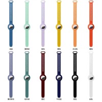 Bracelet ajustable en silicone pour AirTag, étui de protection confortable anti-perte, localisateur pour enfants et personnes âgées
