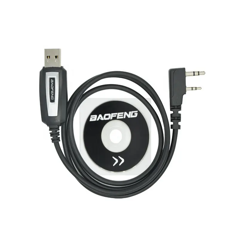 Câble de programmation de tête de données d'interface USB de ligne de fréquence d'écriture de talkie-walkie UV5R pour Baofeng Wanhua général