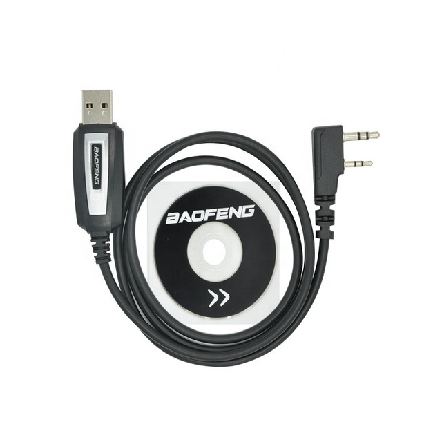 Original UV5R Walkie-talkie Writing Frequency Line USB Interface Data FM K Head Programming Cable for Baofeng Wanhua General
