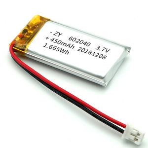 Baterías de Polímero de Litio Promocionales Modelo 602040 de 450 mAh y <span class=keywords><strong>3.7</strong></span> <span class=keywords><strong>V</strong></span> con Certificación KC para Electrodomésticos y Aspiradoras Robóticas - Product Image 3
