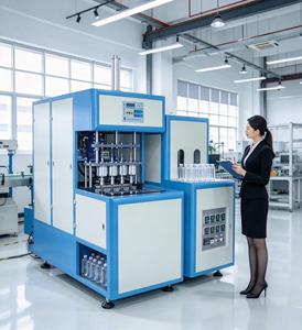 Machine de soufflage entièrement automatique haute performance, de bonne qualité, à 2 cavités, 2000 Bph, pour la fabrication de bouteilles d'eau pour animaux de compagnie - Product Image 4