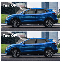 Film PDLC intelligent à couleurs commutables avec blocage UV et infrarouge à 99 %, auto-réparateur, protection de la vie privée, teinte noir-gris pour vitres de voiture