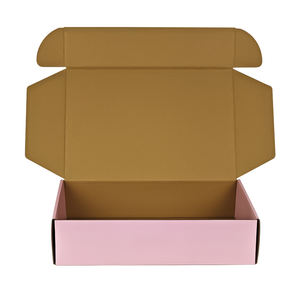Caja <span class=keywords><strong>de</strong></span> Cartón Rosa para Envíos Postales, Caja <span class=keywords><strong>de</strong></span> Embalaje Ecológica para Cosméticos, Caja <span class=keywords><strong>de</strong></span> Cartón para Envíos con Logotipo Personalizado - Product Image 1