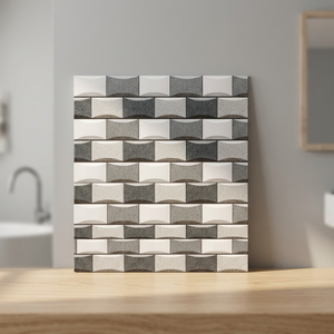 Perforadora digital en relieve Azulejos de pared de cerámica de elevación 3D 12x24 pulgadas 30x60cm 300x600mm Producción de fábrica de cerámica India - Product Image 5