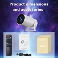Projecteur portable à mise au point automatique HD 1080P 4K Android 11 Smart Cinema WIFI et Bluetooth haute définition