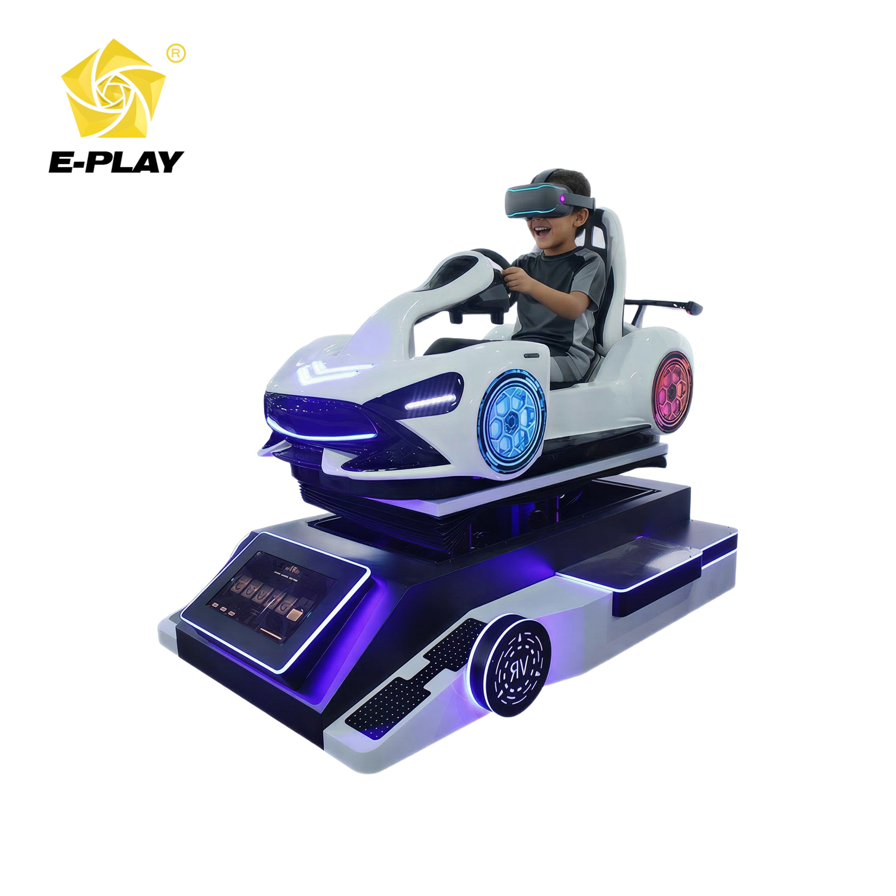 White Kids Vr Racing